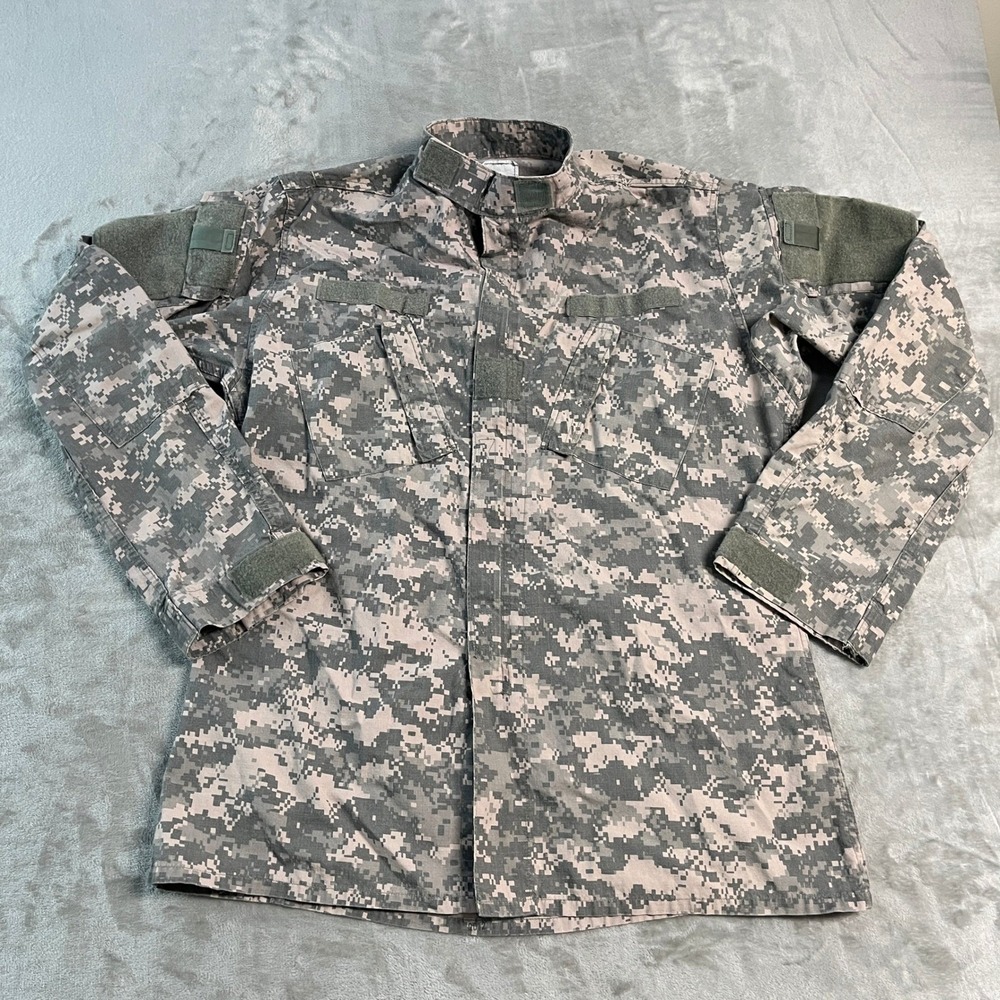 US Military ACU Digital Camo Combat Uniform Coat Jacket Large 2XL Long Utility